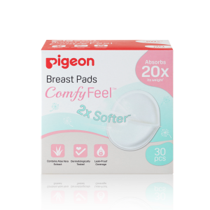 Pigeon Comfy Feel Breast Pads 30 Pieces - Soft, Absorbent, Leak-Proof Care